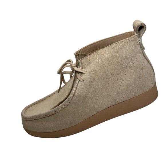 EVERLANE the Moc Toe Chukka Boot in Pebble Stone Suede Women's Size 9.5 - Picture 1 of 7